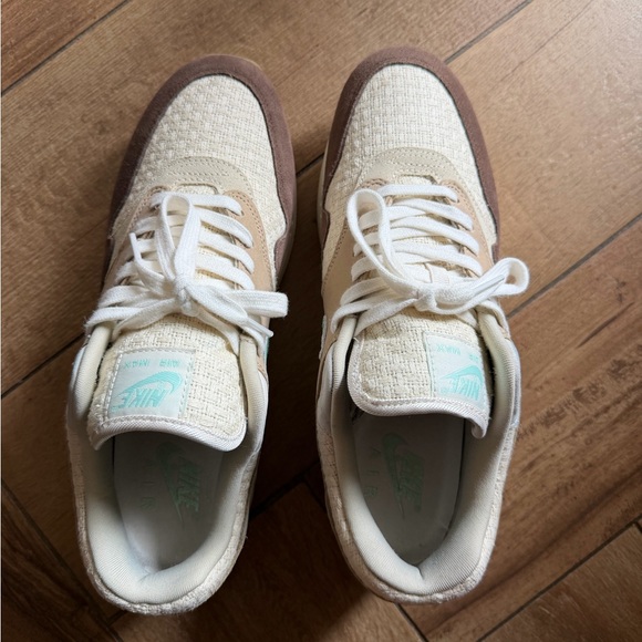 Nike Air Max 1 Hemp Crepe retro 2022 Aqua and Brown - Picture 2 of 5